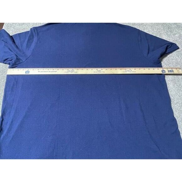 Polo Ralph Lauren Shirt Mens 4XB Big Logo Embroidered Cotton Short Sleeve Blue - Picture 3 of 7